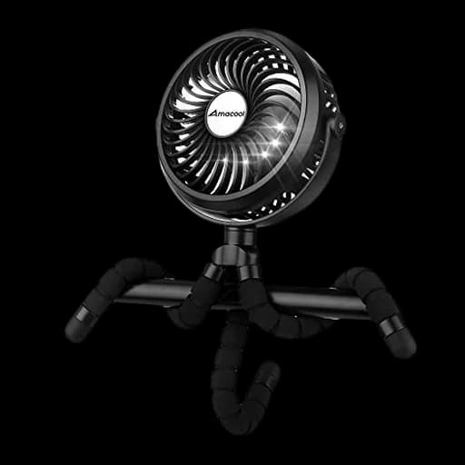 AMACOOL Battery-Operated Clip-On Stroller Fan