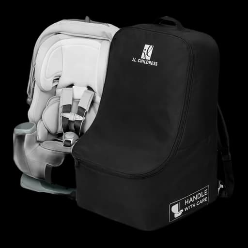 J.L. Childress Padded Backpack Car Seat Travel Bag - Deluxe, Black