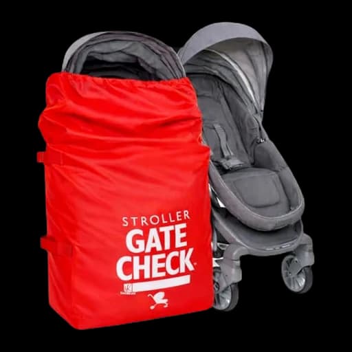 J.L. Childress Gate Check Bag for Single & Double Strollers, Red
