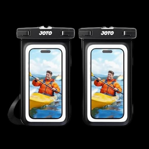 JOTO Waterproof Phone Pouch (2-Pack, IPX8)