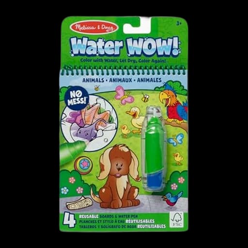 Melissa & Doug On the Go Water Wow! Reusable Water-Reveal Activity Pad - Animals