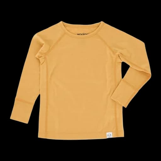 Woolino Merino Wool Base Layer for Kids Long Sleeve Thermal Top