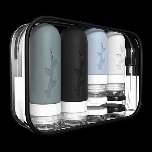 18-Piece TSA-Approved Silicone Travel Bottle Set