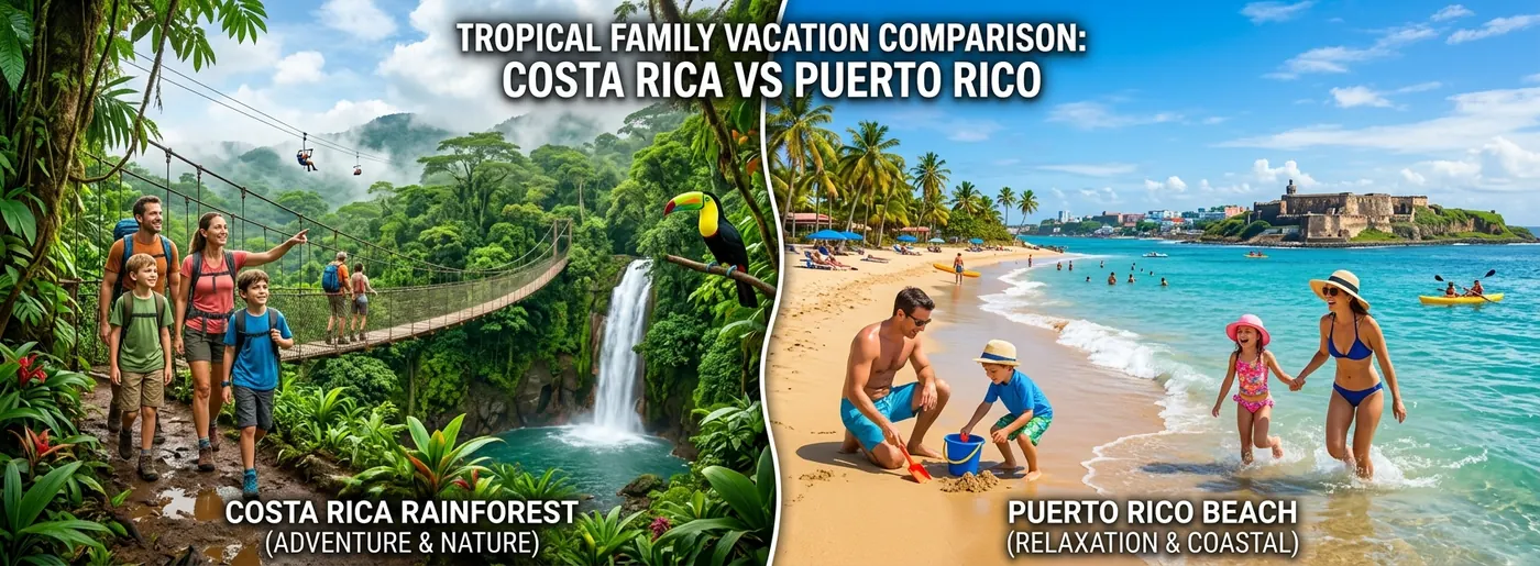 Costa Rica vs Puerto Rico with Kids: Nature Paradise or Tropical Ease?
