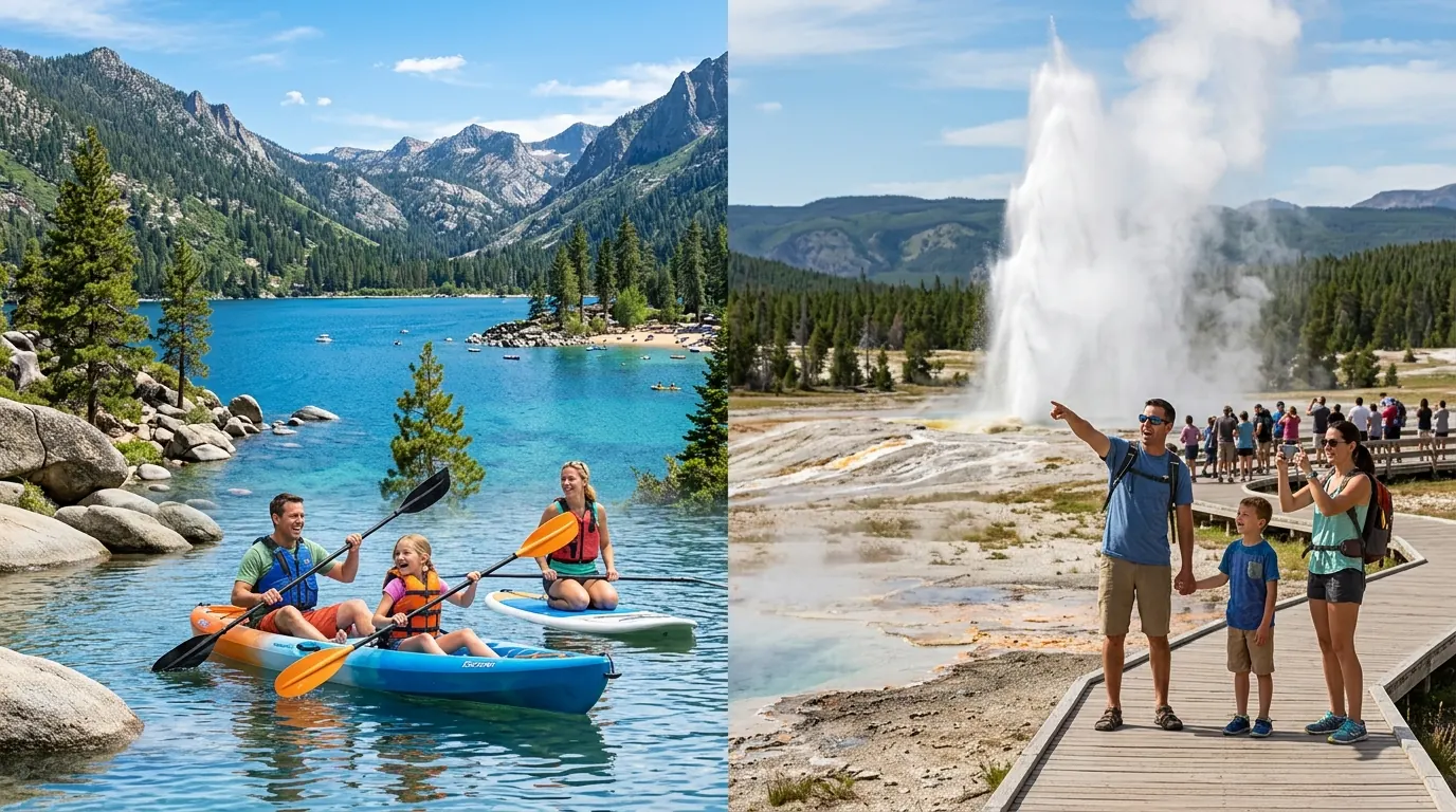 Lake Tahoe vs Yellowstone with Kids: Mountain Getaway or National Park Adventure?