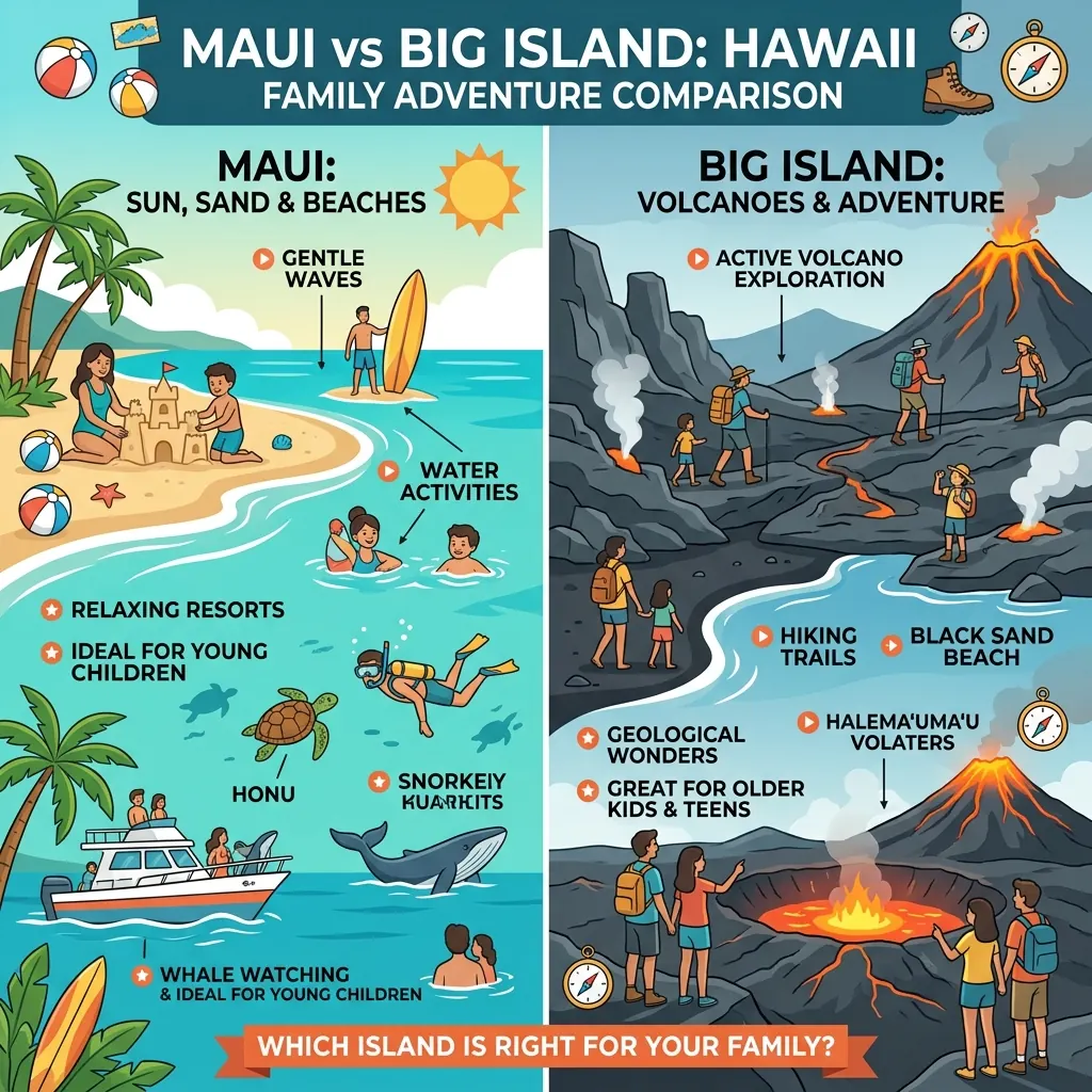 Maui vs Big Island with Kids: Which Hawaiian Island Is Right for Your Family?