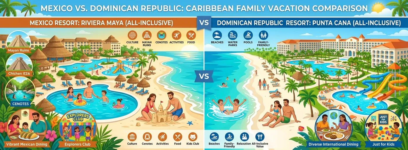 Mexico vs Dominican Republic for Families: A Head-to-Head Comparison